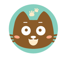 Are together with a cat. sticker #656464