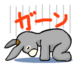 donkey and bird sticker #656837