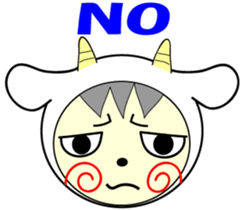 White and black sticker #657152