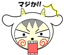 White and black sticker #657154