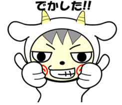 White and black sticker #657157