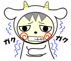 White and black sticker #657158