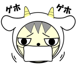 White and black sticker #657159