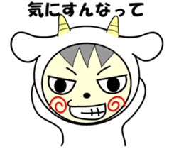 White and black sticker #657165