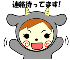 White and black sticker #657166