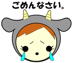 White and black sticker #657168