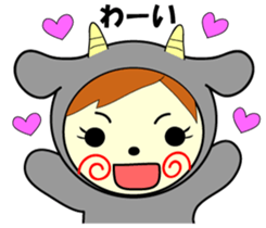 White and black sticker #657169