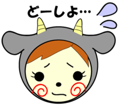 White and black sticker #657176