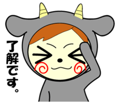 White and black sticker #657178