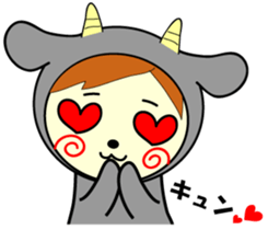 White and black sticker #657180