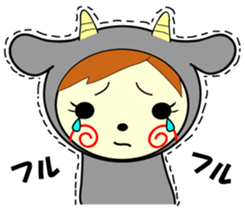 White and black sticker #657184