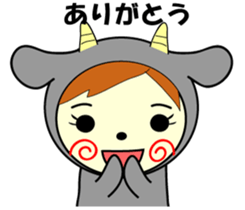 White and black sticker #657185