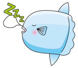 Ocean sunfish Mola sticker #657466