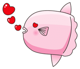 Ocean sunfish Mola sticker #657467