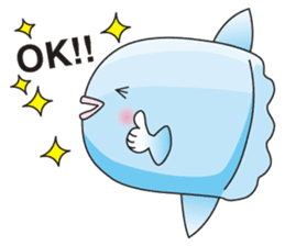 Ocean sunfish Mola sticker #657471