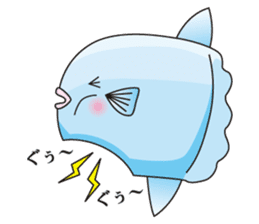 Ocean sunfish Mola sticker #657485