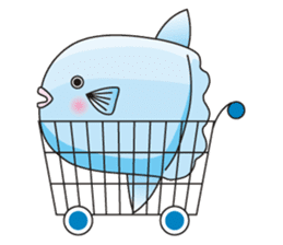 Ocean sunfish Mola sticker #657487