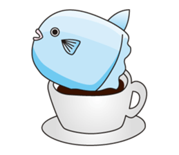 Ocean sunfish Mola sticker #657488