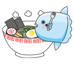 Ocean sunfish Mola sticker #657492