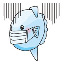 Ocean sunfish Mola sticker #657498
