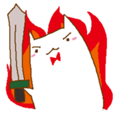 whitecat sticker #659615