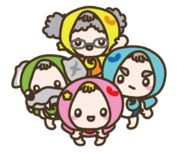 APPLE & LITTLE RED RIDING HOOD sticker #659881