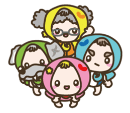 APPLE & LITTLE RED RIDING HOOD sticker #659881