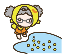 APPLE & LITTLE RED RIDING HOOD sticker #659886