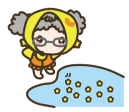 APPLE & LITTLE RED RIDING HOOD sticker #659886