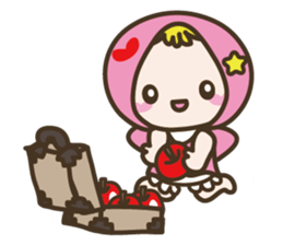 APPLE & LITTLE RED RIDING HOOD sticker #659887