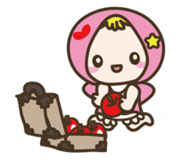 APPLE & LITTLE RED RIDING HOOD sticker #659887