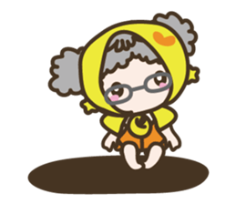 APPLE & LITTLE RED RIDING HOOD sticker #659902