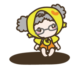 APPLE & LITTLE RED RIDING HOOD sticker #659902