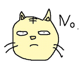 The cat which a heart leaks out to sticker #659958