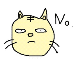 The cat which a heart leaks out to sticker #659958