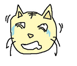 The cat which a heart leaks out to sticker #659970