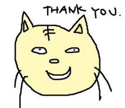 The cat which a heart leaks out to sticker #659985