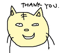 The cat which a heart leaks out to sticker #659985