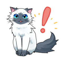 comical cat sticker #660190