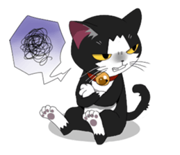 comical cat sticker #660201