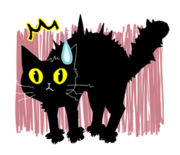 comical cat sticker #660206