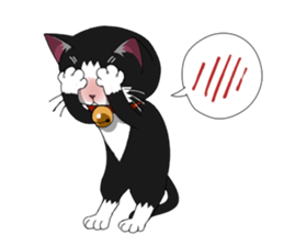 comical cat sticker #660212