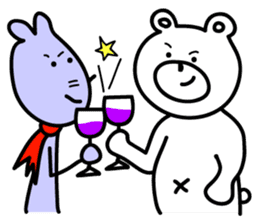 Kumazawa bear and Nezuyama mouse sticker #661037