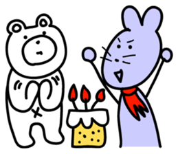 Kumazawa bear and Nezuyama mouse sticker #661065