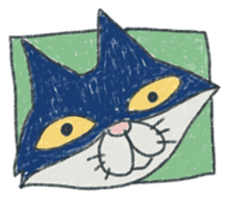 Masked cat sticker #661427