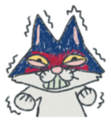 Masked cat sticker #661435