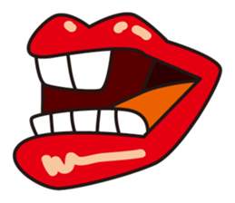 lip stamp sticker #661615