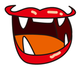 lip stamp sticker #661616