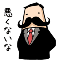 Moustache President sticker #662717