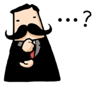 Moustache President sticker #662728